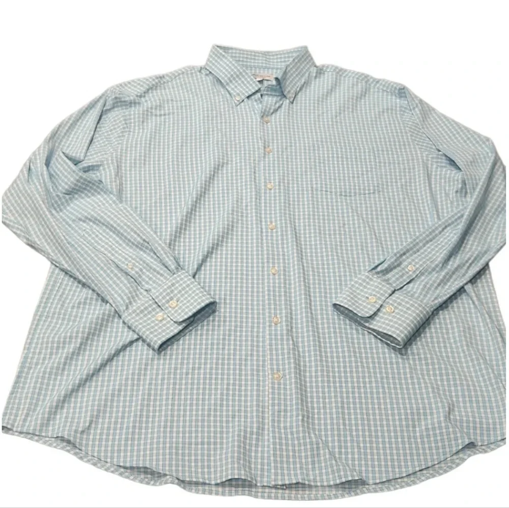 Peter Millar Summer Comfort Mens Long Sleeve Button-up Size XXL-2X
